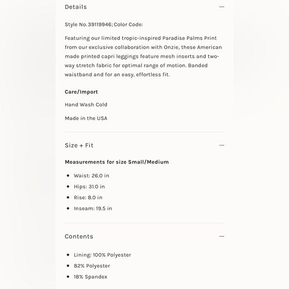 Free People Movement / Onzie Paradise Palms Print Crop Capri Leggings Womens S/M - Picture 13 of 13